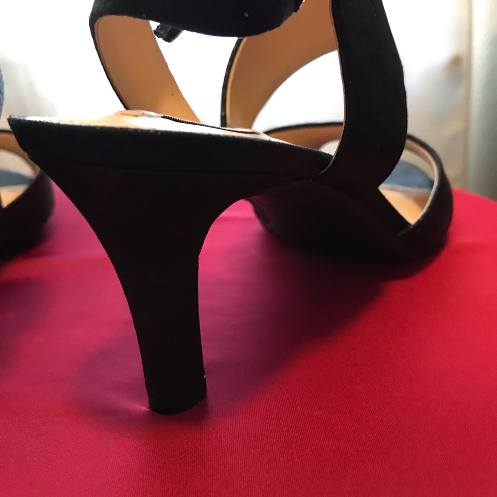 Alex Marie Black Slingback Sandals with Textured Fabric and Very Comfortable. - Picture 6 of 12